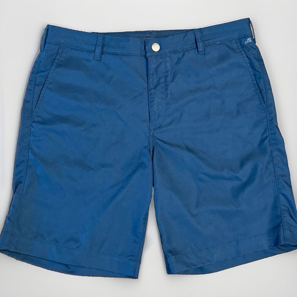 Maide by Bonobos Golf Shorts Men 34 Navy Blue Performance 10” Inseam
